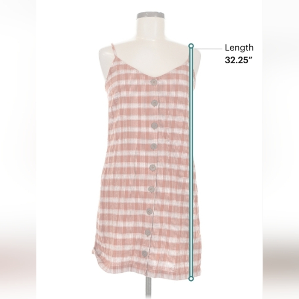 Rip Curl Orange Plaid Flannel Dress M $76 Retail - Picture 8 of 8